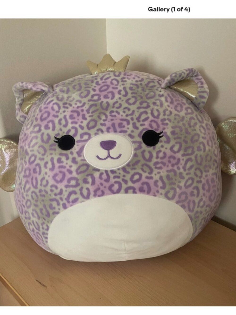 SQUISHMALLOWS Ashlyn the Purple Fairy Cheetah 16" Very Rare SQUISHMALLOW
